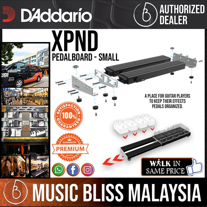 D'Addario XPND Pedalboard Small Music Bliss Malaysia