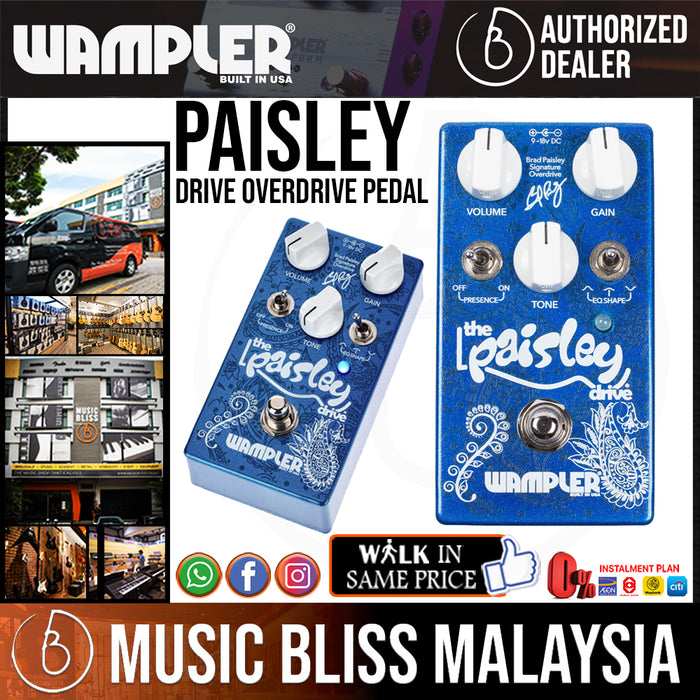 Wampler Paisley Drive Overdrive Pedal - Music Bliss Malaysia