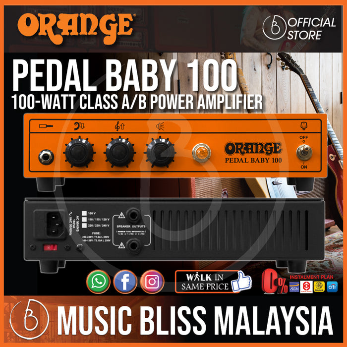 Orange Pedal Baby 100 - 100-watt Class A/B Power Amplifier - Music Bliss Malaysia
