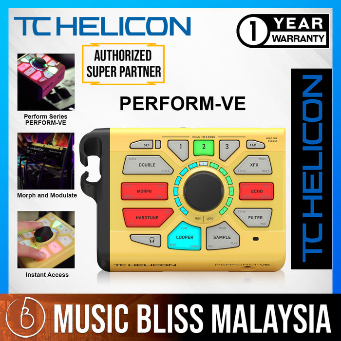 TC-Helicon Perform-VE Vocal Sampler and Effects Processor *Crazy Sales Promotion* - Music Bliss Malaysia