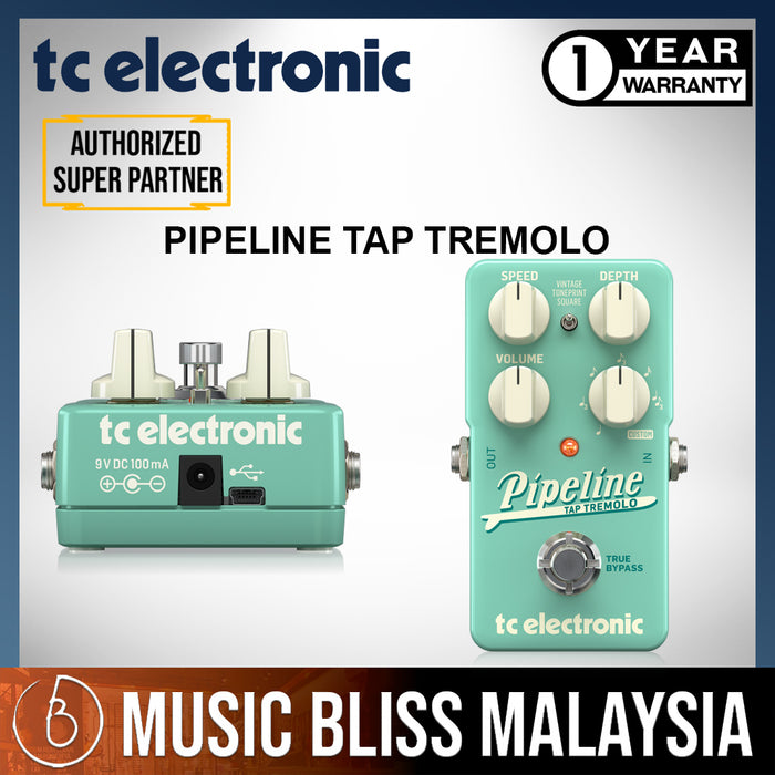 TC Electronic Pipeline Tape Tremolo Guitar Effects Pedal *Crazy Sales Promotion* - Music Bliss Malaysia