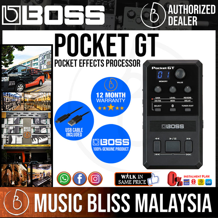 Boss Pocket GT Pocket Effects Processor Music Bliss Malaysia