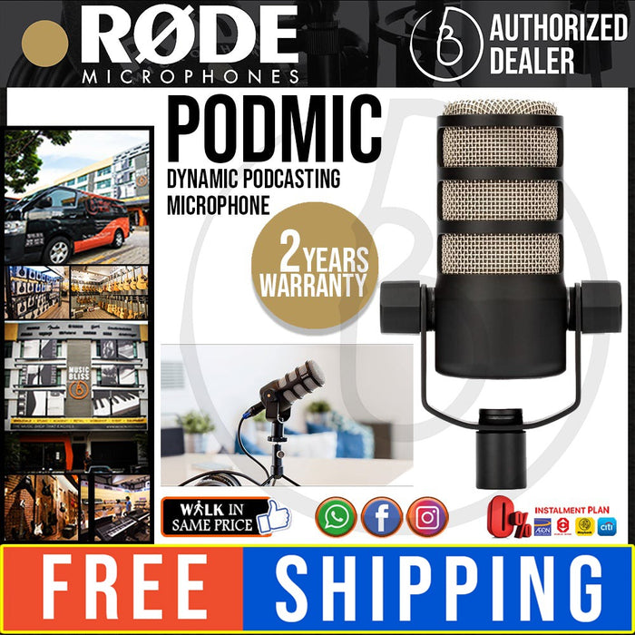 Rode PodMic Cardioid Dynamic Broadcast Microphone