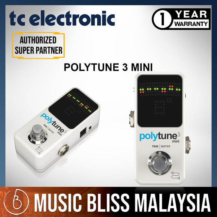 TC Electronic PolyTune 3 Mini Polyphonic Tuning Pedal *Crazy Sales Promotion* - Music Bliss Malaysia