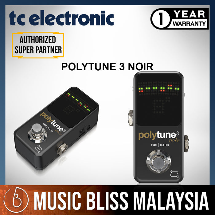 TC Electronic Polytune 3 Noir Mini Guitar Effects Pedal *Crazy Sales Promotion* - Music Bliss Malaysia