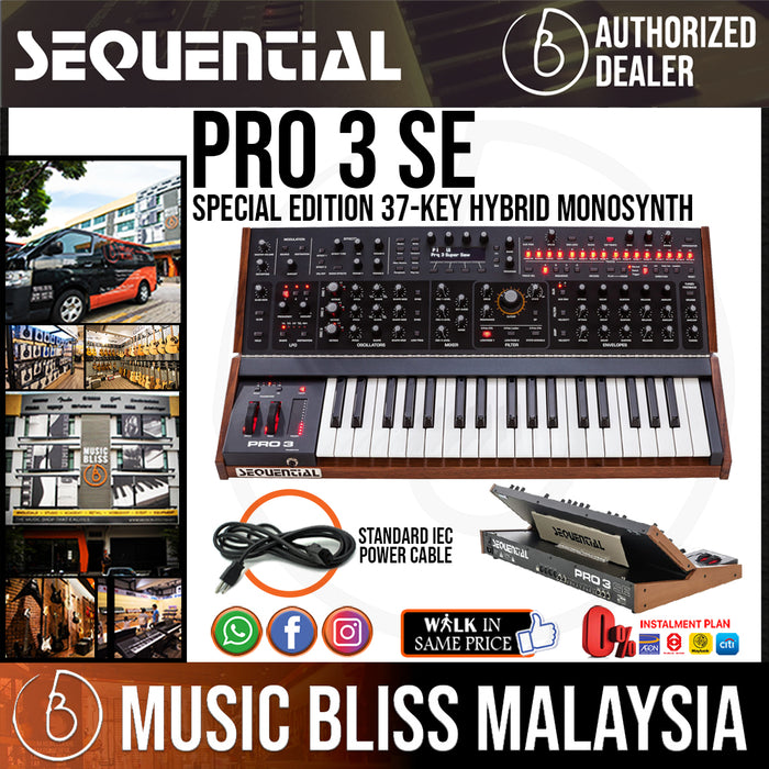 Sequential Pro 3 SE Special Edition Multi-filter Mono Synth - Music Bliss Malaysia