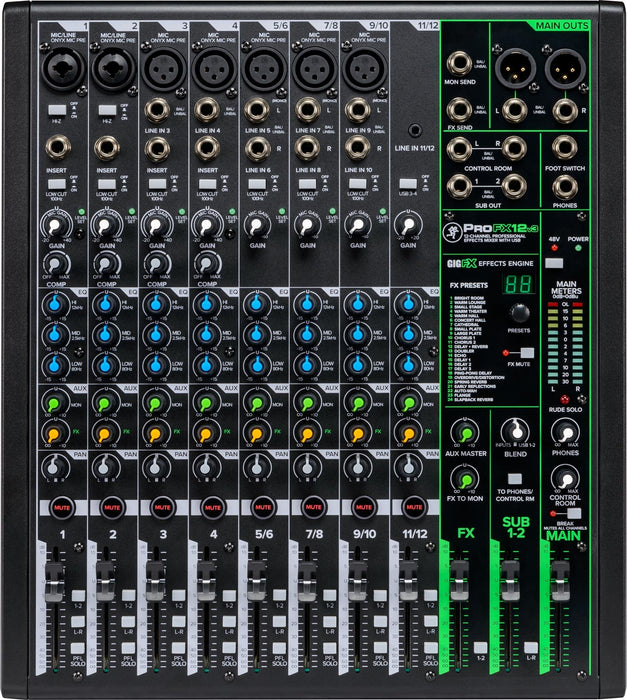 Mackie ProFX12v3 12-channel Mixer with USB and Effects (Pro FX 12v3 / Pro FX12 v3) - Music Bliss Malaysia