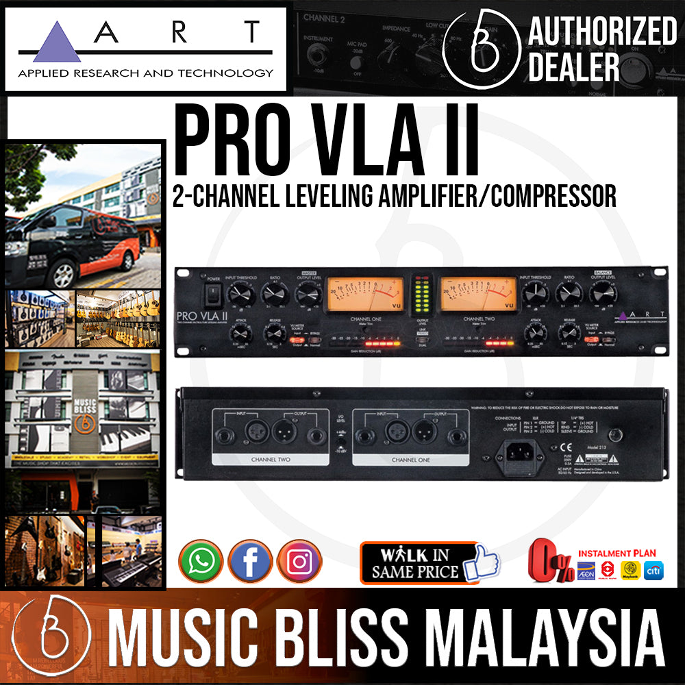 ART Pro-VLA II 2-channel Leveling Amplifier/Compressor with
