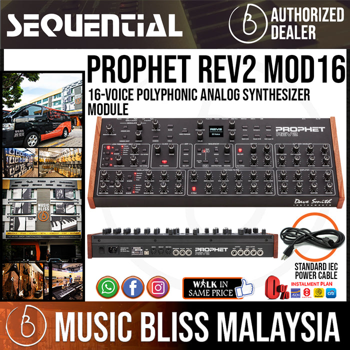 Sequential Prophet Rev2 16-voice Polyphonic Analog Synthesizer Module - Music Bliss Malaysia