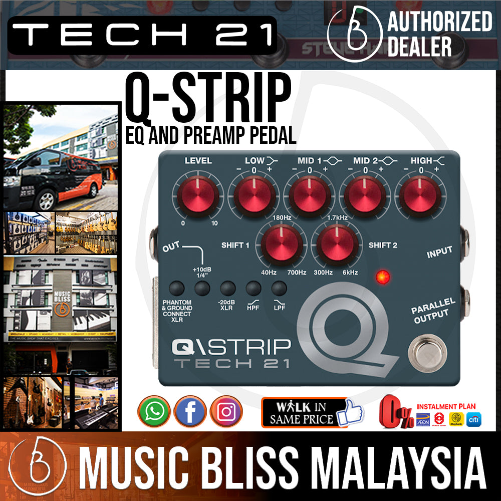 Tech  Q Strip EQ and Preamp Pedal   Music Bliss Malaysia