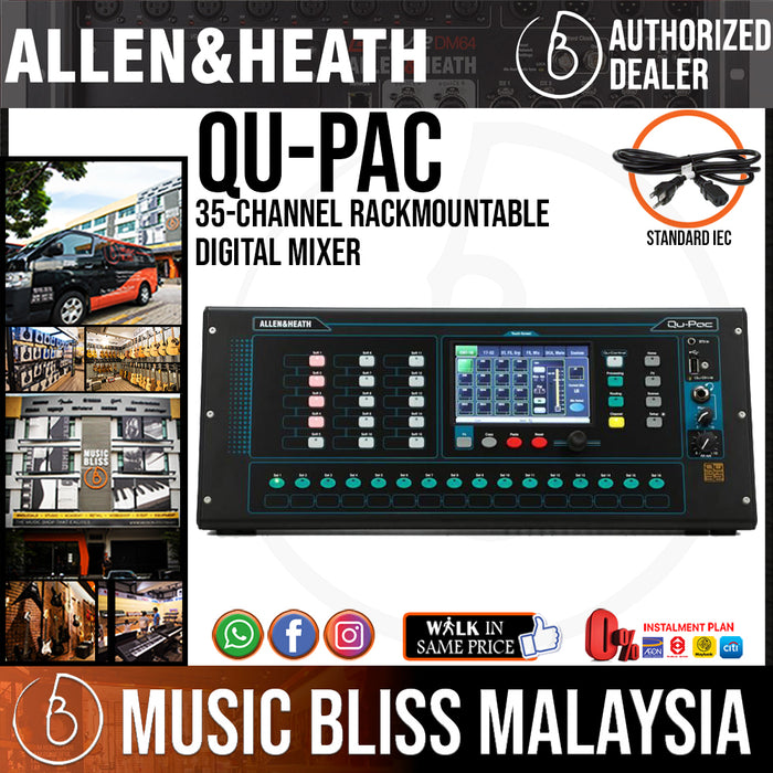 Allen & Heath Qu-Pac Rackmountable Digital Mixer (QuPac) - Music Bliss Malaysia