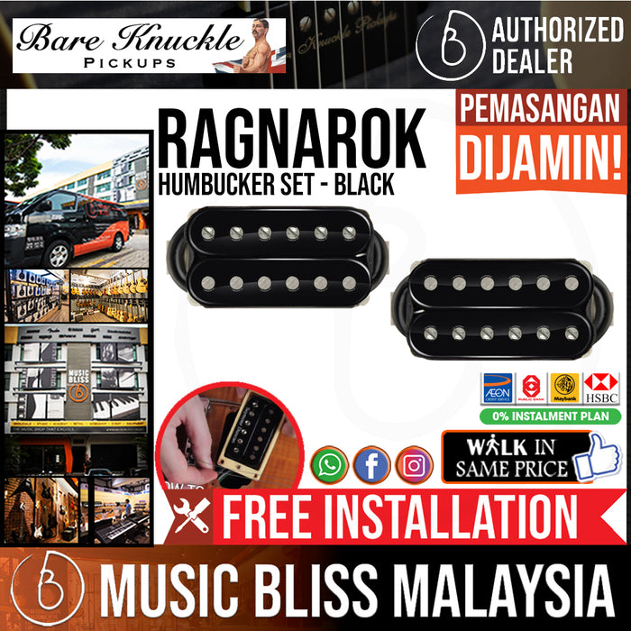 Bare Knuckle Humbucker Ragnarok Set - Black [Free In-Store Installation] - Music Bliss Malaysia