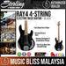 Sterling Ray4 4-String Electric Bass Guitar - Black (Ray-4) - Music Bliss Malaysia