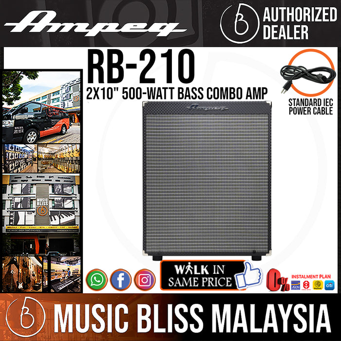 Ampeg Rocket Bass RB-210 2x10" 500-watt Bass Combo Amp (RB210 / RB 210) *Crazy Sales Promotion* - Music Bliss Malaysia