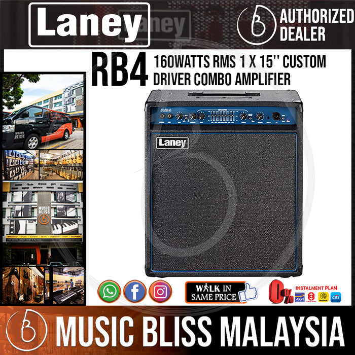 Laney RB4 160-watt RMS 1 x 15'' Custom Driver Combo Amplifier (RB-4) - Music Bliss Malaysia