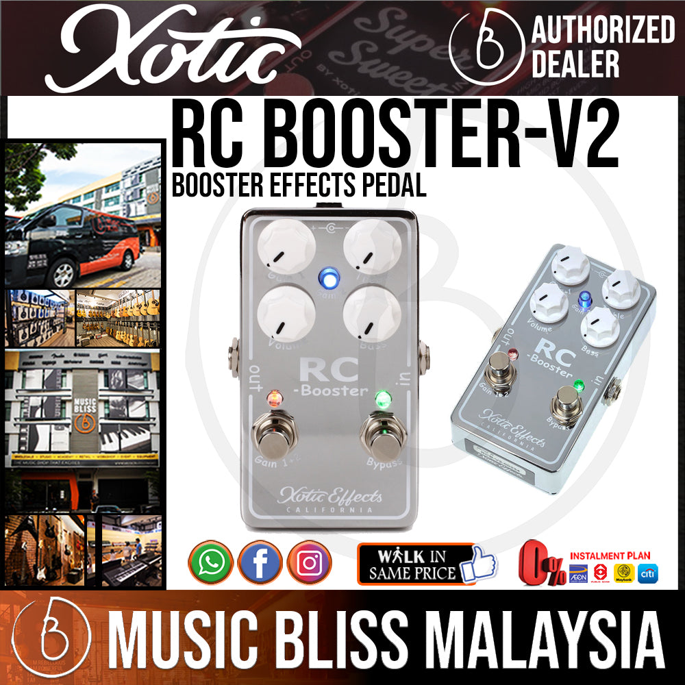 Xotic RC Booster-V2 Booster Effects Pedal | Music Bliss Malaysia