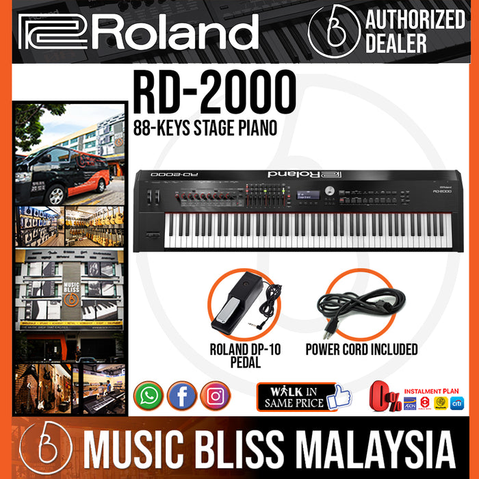 Roland RD-2000 88-Keys Stage Piano with FREE Shipping (RD2000 RD 2000) - Music Bliss Malaysia