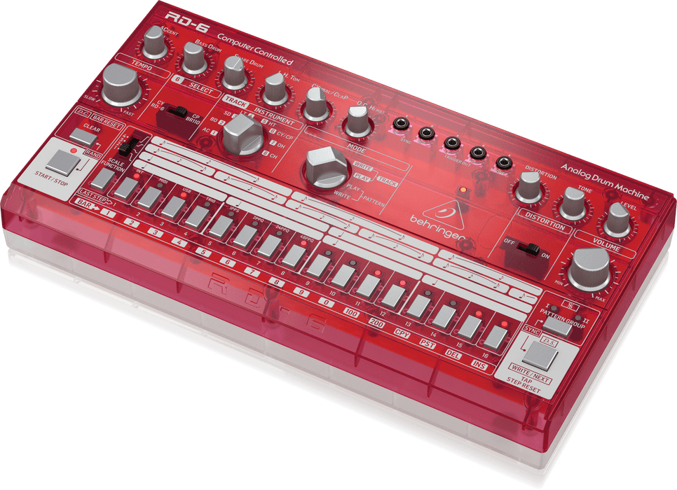 Behringer Rd3 Vs Rd6 Behringer RD-6-SB Analog Drum Machine - Red Translucent (RD-6 / RD6 ...