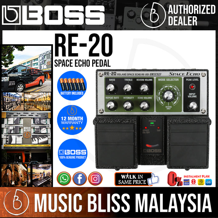 Boss RE-20 Space Echo Pedal - Music Bliss Malaysia