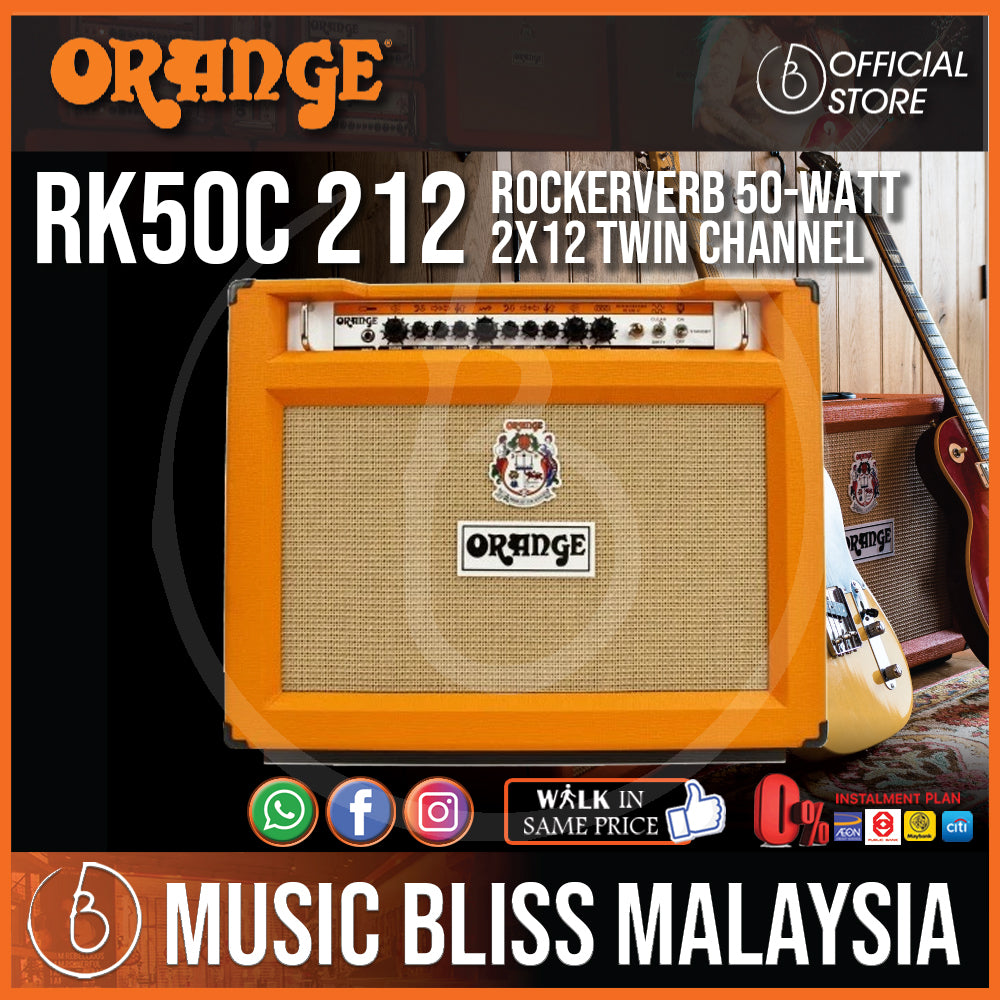 Orange RK50C 212 50-watt 2x12 Twin Channel Guitar Combo Amp | Music ...