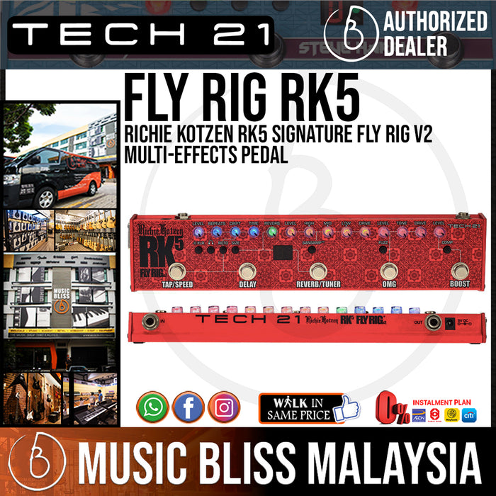 RK5　Richie　Fly　Rig　Kotzen　Multi-effects　Pedal　Music　Bliss　Signature　Tech　v2　21　Malaysia
