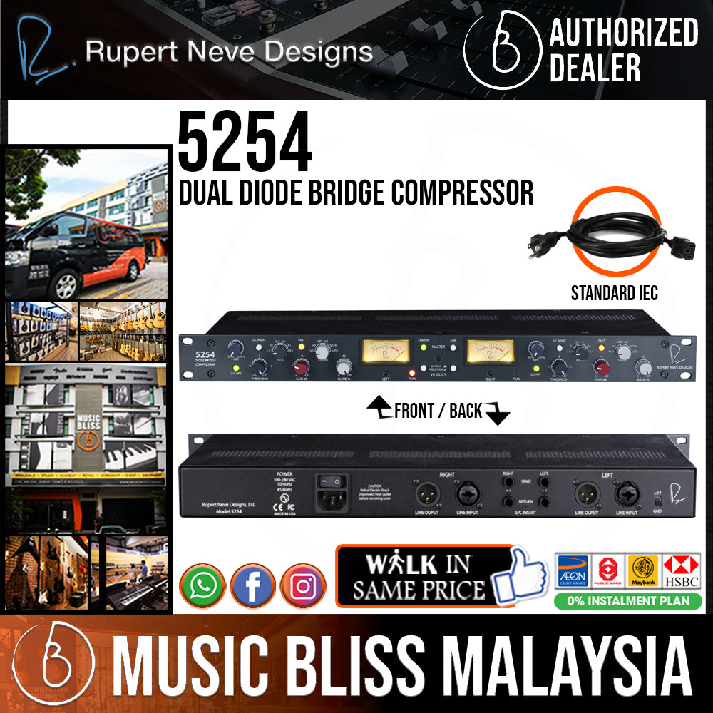 Rupert Neve Designs Shelford Diode Bridge Compressor | Music Bliss Malaysia