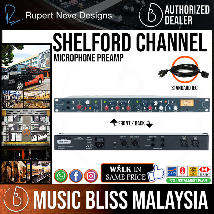 Rupert Neve Designs Shelford Channel Microphone Preamp, Inductor EQ & Diode Bridge Compressor - Music Bliss Malaysia