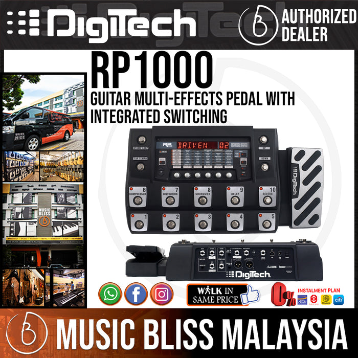 DigiTech RP1000 Guitar Multi-Effects Pedal with Integrated Switching - Music Bliss Malaysia