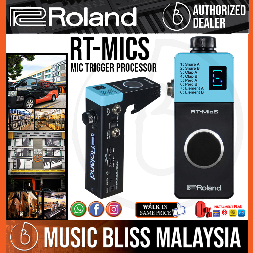 Roland RT MicS Mic Trigger Processor Music Bliss Malaysia