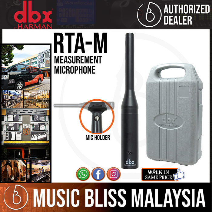 dbx RTA-M Measurement Microphone (RTAM) *Crazy Sales Promotion* - Music Bliss Malaysia