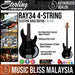 Sterling Ray34 4-string Electric Bass Guitar - Black (Ray34-BK) - Music Bliss Malaysia
