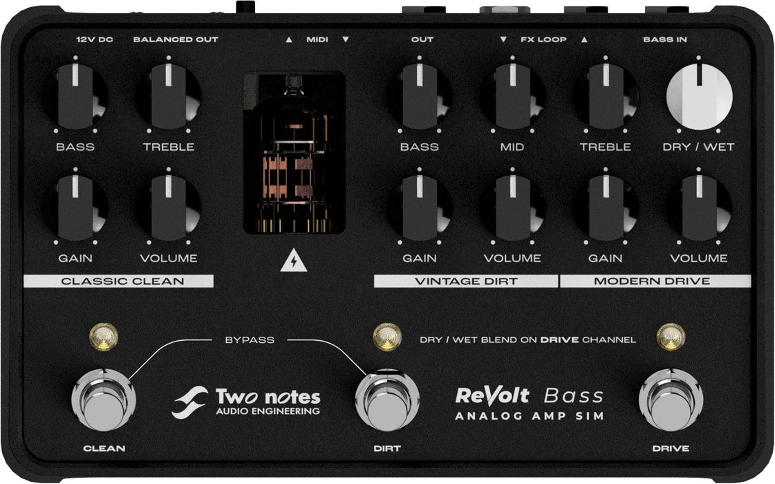 Two Notes ReVolt Bass Preamp Pedal - Music Bliss Malaysia