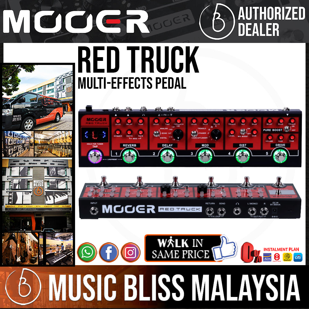 Mooer Red Truck Multi-Effects Pedal | Music Bliss Malaysia