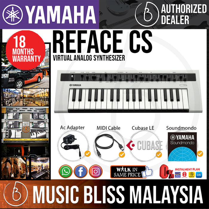 Yamaha Reface CS Virtual Analog Synthesizer - Music Bliss Malaysia