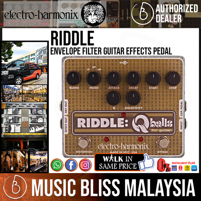 Electro Harmonix Riddle Envelope Filter Guitar Effects Pedal (Electro-Harmonix / EHX) - Music Bliss Malaysia