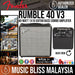 Fender Rumble 40 V3 40-watt 1x10 Guitar Bass Combo Amplifier - Music Bliss Malaysia