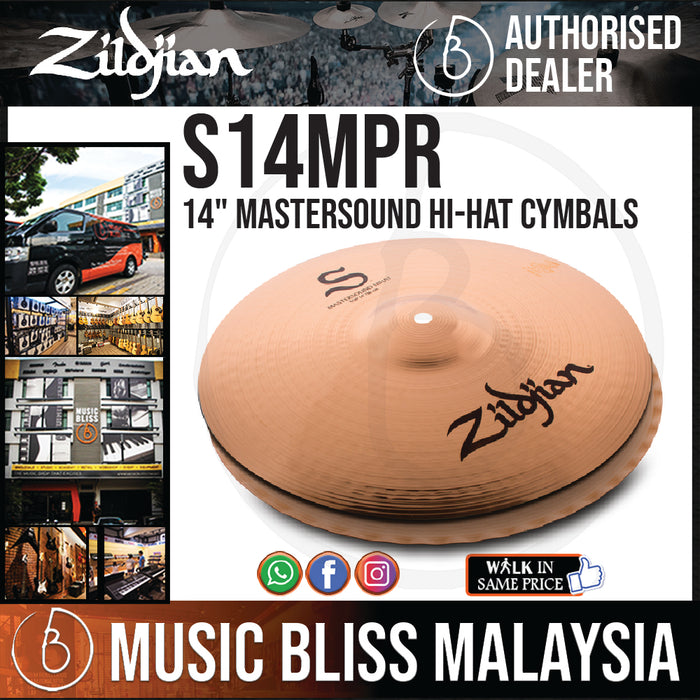 Zildjian 14" S Series Mastersound Hi-Hat Cymbals - Pair (S14MPR) - Music Bliss Malaysia