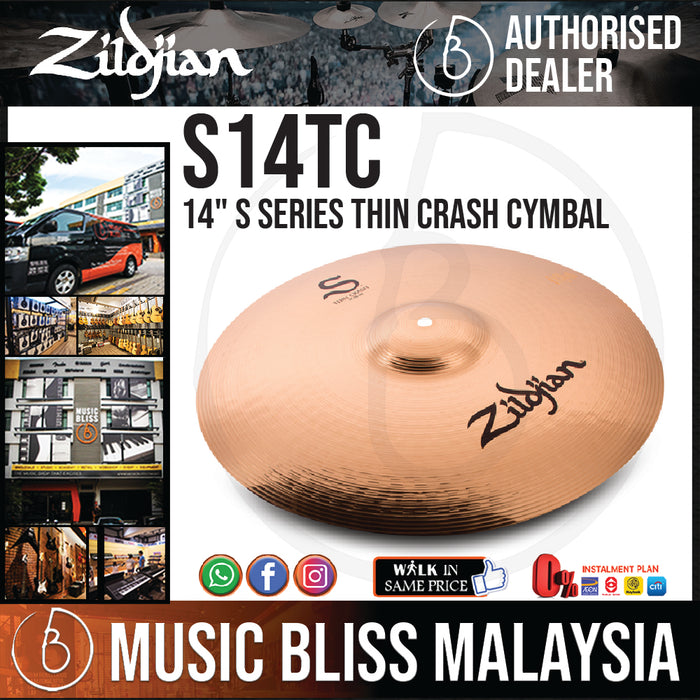 Zildjian 14" S Series Thin Crash Cymbal (S14TC) - Music Bliss Malaysia