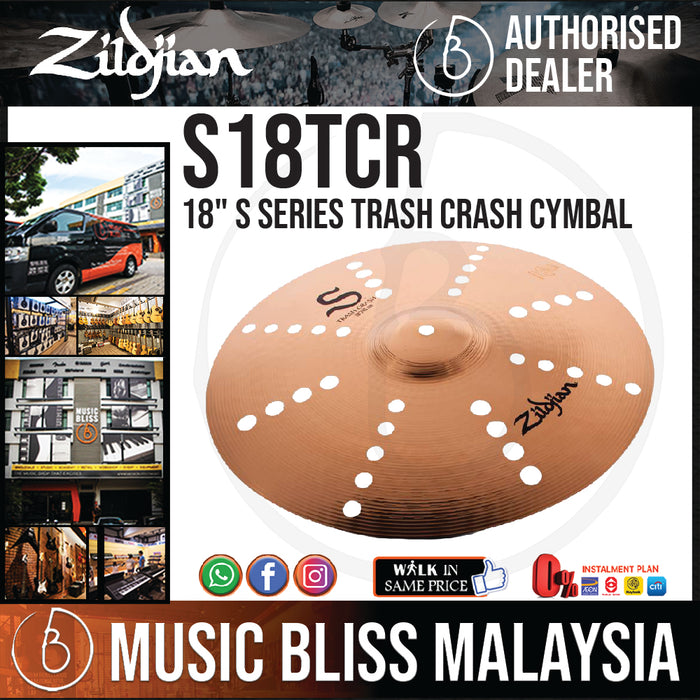 Zildjian 18" S Series Trash Crash Cymbal (S18TCR) - Music Bliss Malaysia