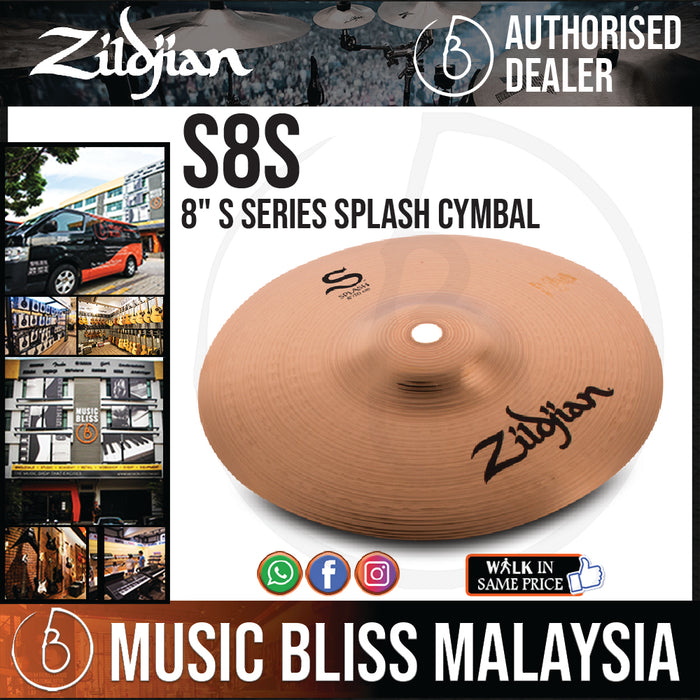 Zildjian 8" S Series Splash Cymbal (S8S) - Music Bliss Malaysia