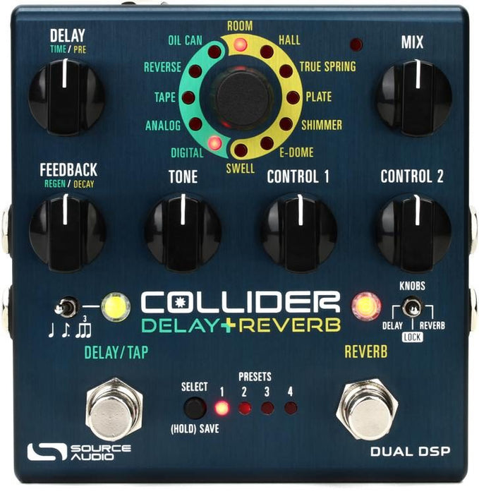 Source Audio Collider Stereo Delay+Reverb Pedal - Music Bliss Malaysia