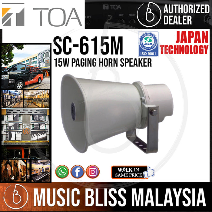 TOA Paging Horn Speaker SC-615M 15W (SC615M) *Crazy Sales Promotion* - Music Bliss Malaysia