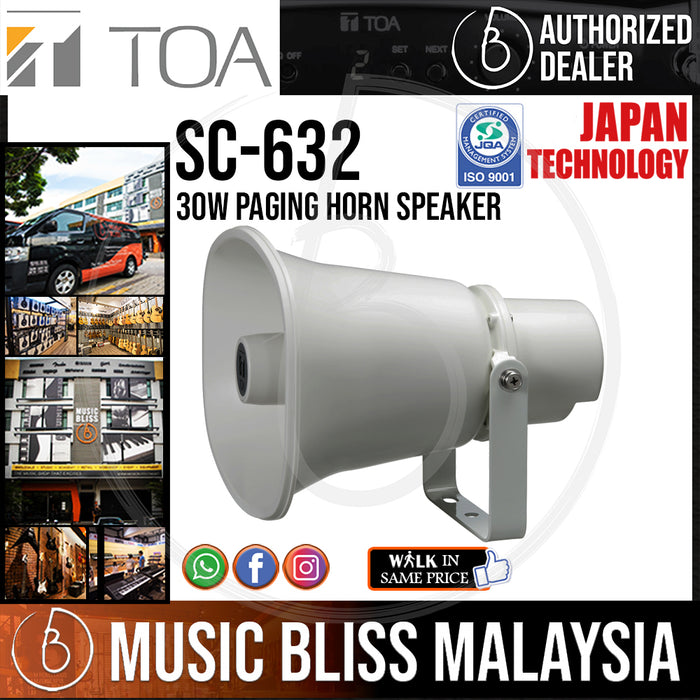 TOA Paging Horn Speaker SC-632 30W (SC632) - Music Bliss Malaysia