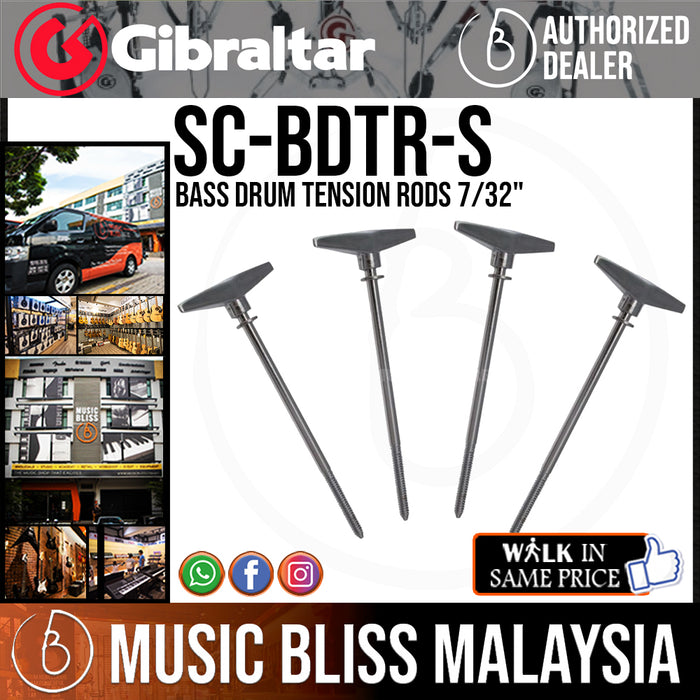 Gibraltar Bass Drum Tension Rods 7/32" - Music Bliss Malaysia