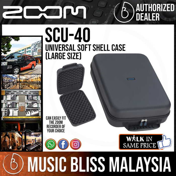 Zoom SCU-40 Universal Soft Shell Case (Large) - Music Bliss Malaysia