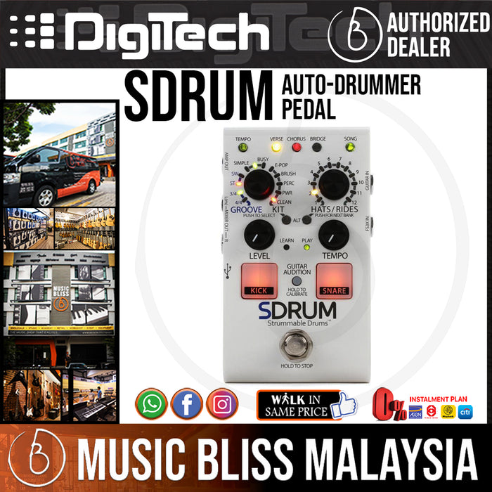 DigiTech SDRUM Auto-drummer Pedal - Music Bliss Malaysia