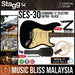Stagg SES-30 BK Standard "S" Electric Guitar - Black - Music Bliss Malaysia