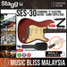 Stagg SES-30 CAR Standard "S" Electric Guitar - Candy Apple Red - Music Bliss Malaysia