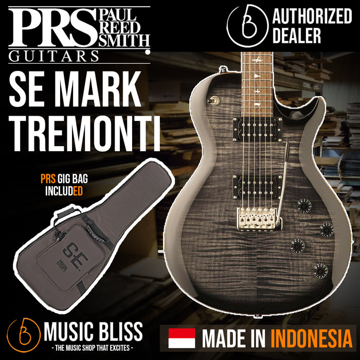 PRS SE Mark Tremonti Electric Guitar with Bag - Charcoal Burst - Music Bliss Malaysia
