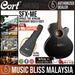 Cort SFX-ME Acoustic Guitar with Bag - Black Satin (SFX ME SFXME) - Music Bliss Malaysia